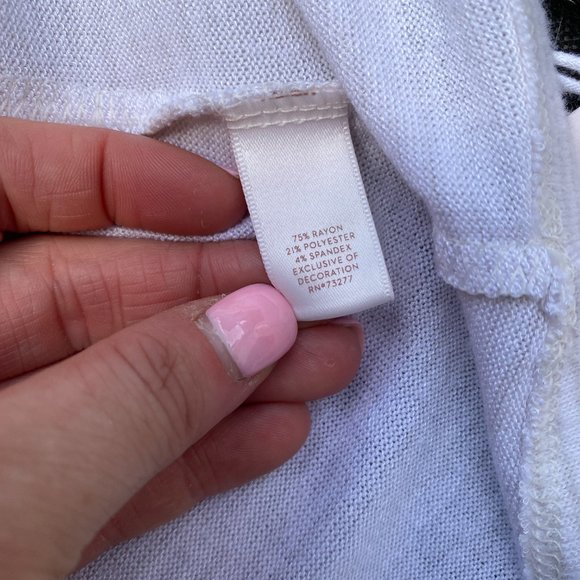 NWT Lauren Conrad Bell Sleeve Striped Long Sleeve Casual Shirt Size Small - Picture 4 of 5